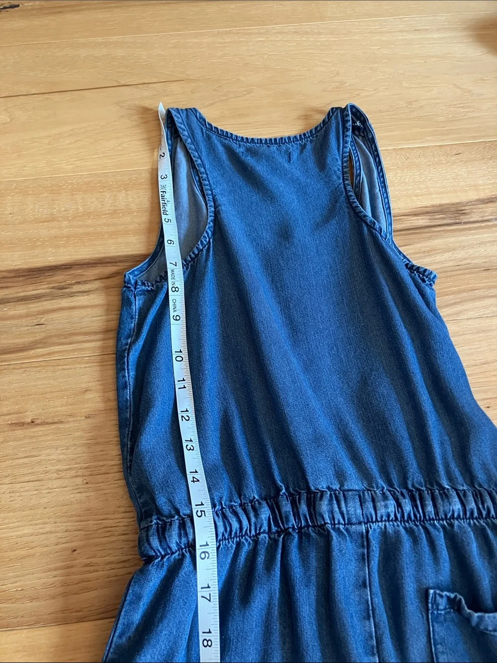 Silver Jeans Blue Sleeveless Denim Jumpsuit
